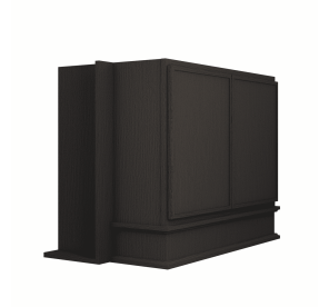 Range Hood Cabinet – 36"W x 24"H x 21"D (Assembled) - Maya Black Rift White Oak - MBRO-WHB3624