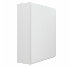 Double Door Wall Cabinet – 36"W x 42"H x 12"D (Assembled) - Anna Snow White - ASW-W3642