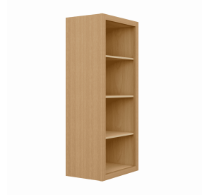Open Wall Cabinet – 18"W x 42"H x 12"D (Assembled) - Maya Natural Rift White Oak - MNRO-WOC1842