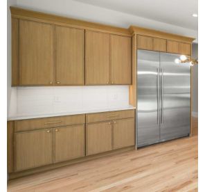 Range Hood Cabinet – 36"W x 30"H x 21"D (Assembled) - Maya Natural Rift White Oak - MNRO-WHB3630