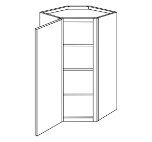 Diagonal Corner Wall Cabinet - Value Select - LM-JS-WDC2442